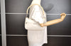 Authentic GUCCI Bamboo Shoulder Hand Bag Purse Leather 0013865 White 0085J