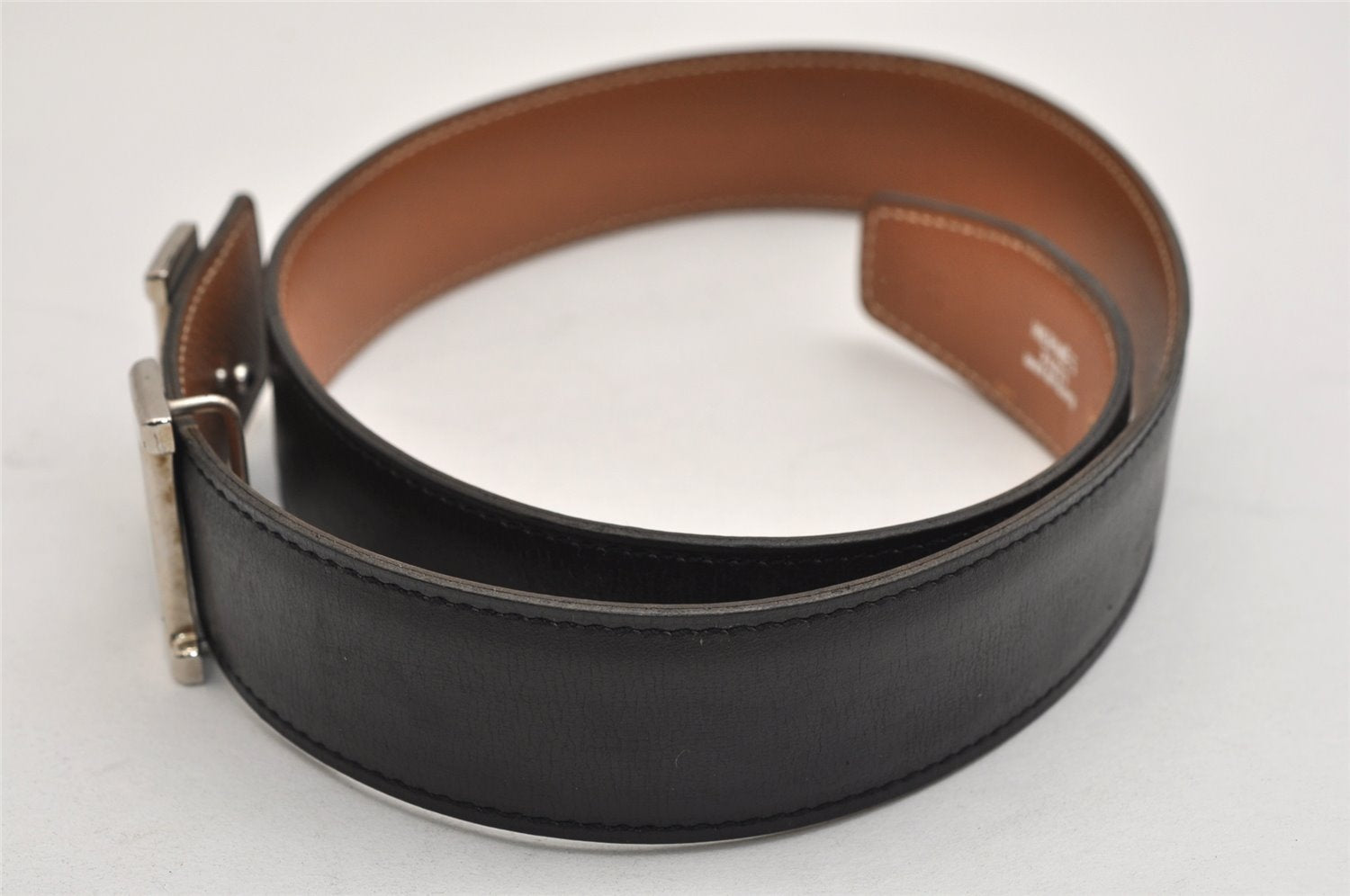 Authentic HERMES Constance Leather Belt Size 65cm 27.6