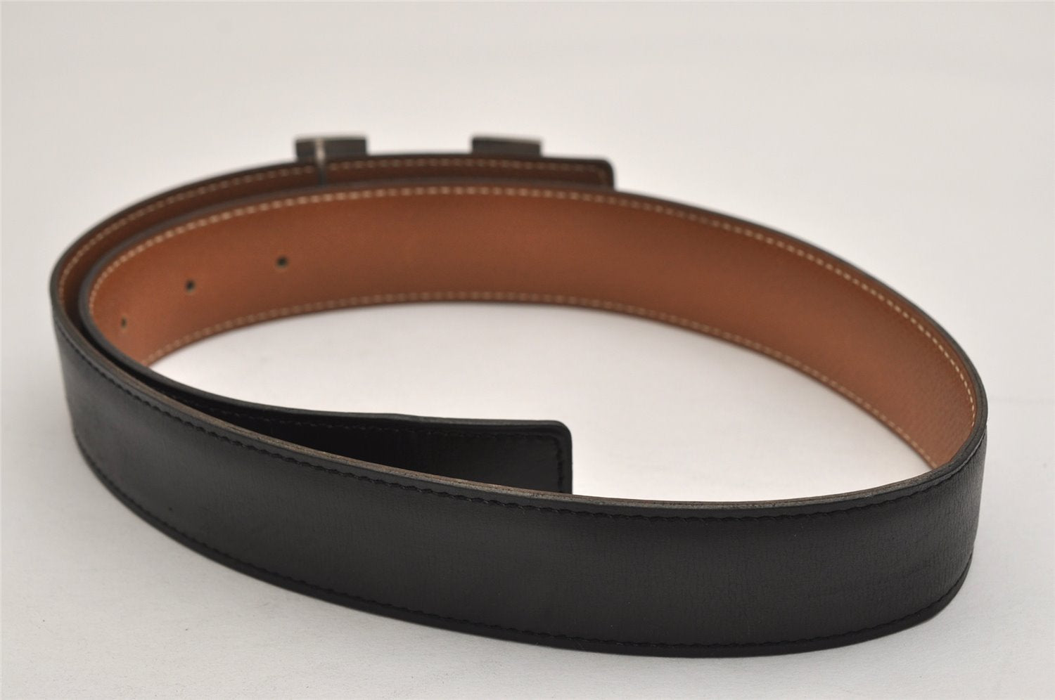 Authentic HERMES Constance Leather Belt Size 65cm 27.6