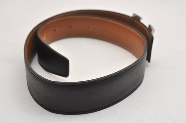 Authentic HERMES Constance Leather Belt Size 65cm 27.6" Black Brown 0085K