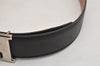 Authentic HERMES Constance Leather Belt Size 65cm 27.6" Black Brown 0085K