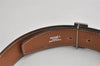 Authentic HERMES Constance Leather Belt Size 65cm 27.6" Black Brown 0085K