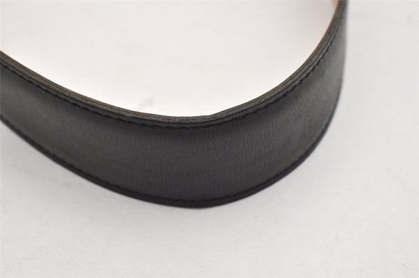 Authentic HERMES Constance Leather Belt Size 65cm 27.6" Black Brown 0085K