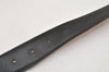 Authentic HERMES Constance Leather Belt Size 65cm 27.6" Black Brown 0085K