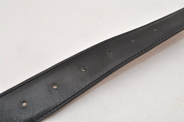 Authentic HERMES Constance Leather Belt Size 65cm 27.6" Black Brown 0085K