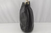 Authentic GUCCI Vintage Bamboo 2Way Shoulder Hand Bag Leather Black Junk 0086J