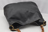 Authentic GUCCI Vintage Bamboo 2Way Shoulder Hand Bag Leather Black Junk 0086J