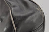Authentic GUCCI Vintage Bamboo 2Way Shoulder Hand Bag Leather Black Junk 0086J