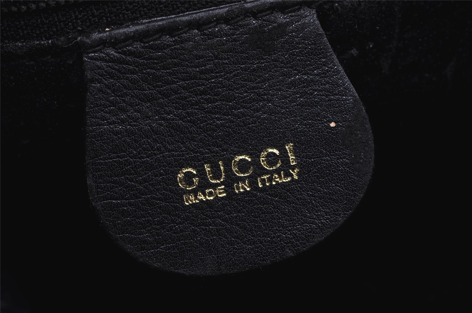 Authentic GUCCI Vintage Bamboo 2Way Shoulder Hand Bag Leather Black Junk 0086J