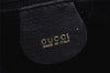 Authentic GUCCI Vintage Bamboo 2Way Shoulder Hand Bag Leather Black Junk 0086J