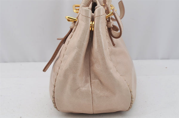 Authentic PRADA Vintage Leather 2Way Shoulder Hand Bag Purse Pink Junk 0087J