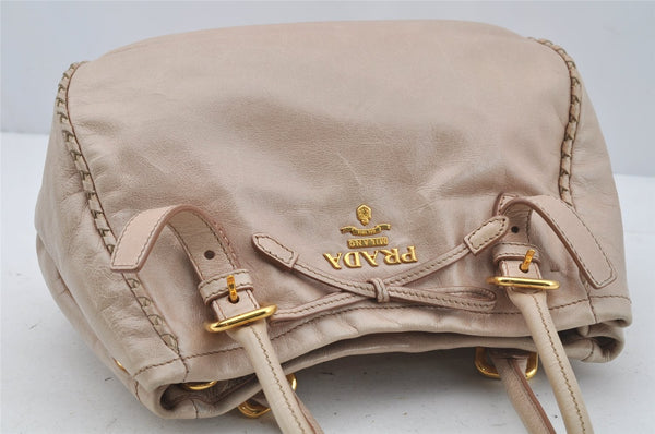 Authentic PRADA Vintage Leather 2Way Shoulder Hand Bag Purse Pink Junk 0087J