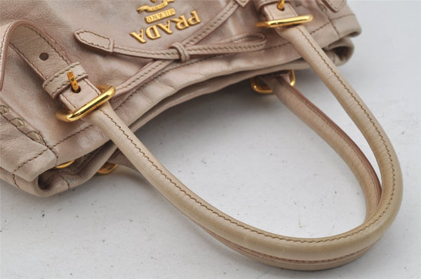 Authentic PRADA Vintage Leather 2Way Shoulder Hand Bag Purse Pink Junk 0087J