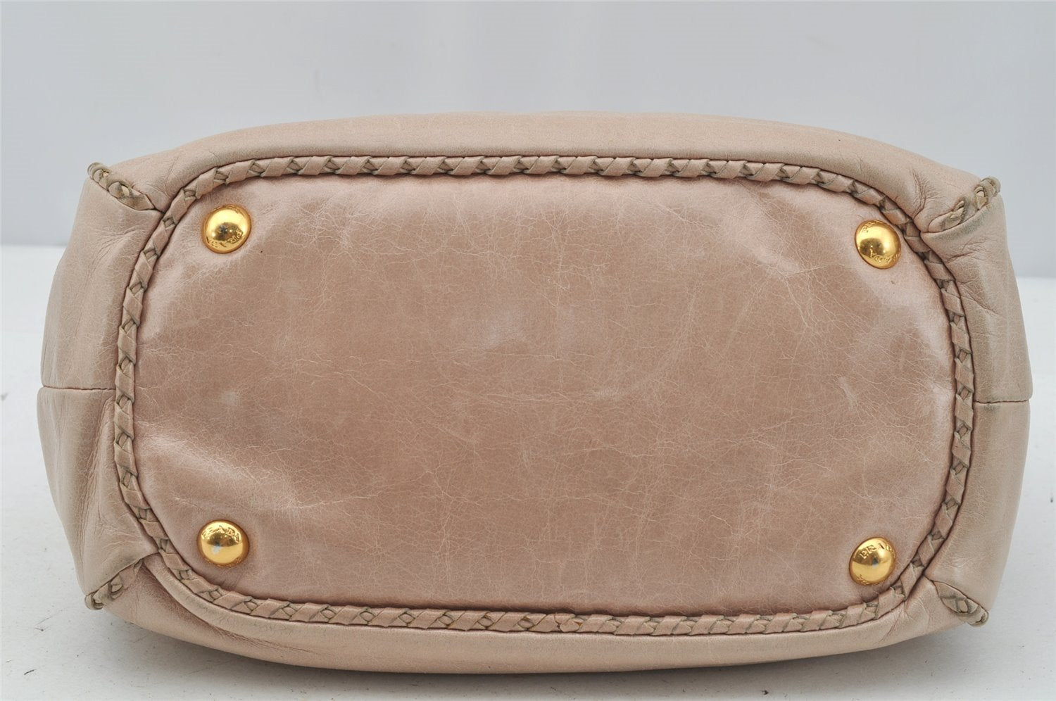 Authentic PRADA Vintage Leather 2Way Shoulder Hand Bag Purse Pink Junk 0087J