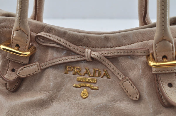 Authentic PRADA Vintage Leather 2Way Shoulder Hand Bag Purse Pink Junk 0087J