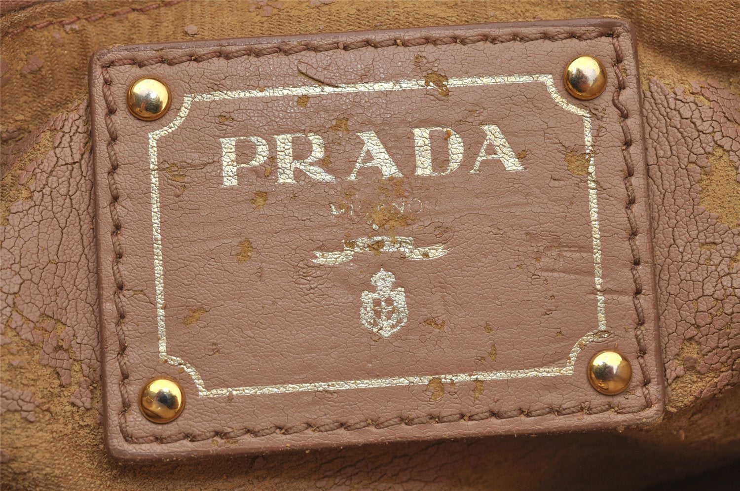 Authentic PRADA Vintage Leather 2Way Shoulder Hand Bag Purse Pink Junk 0087J