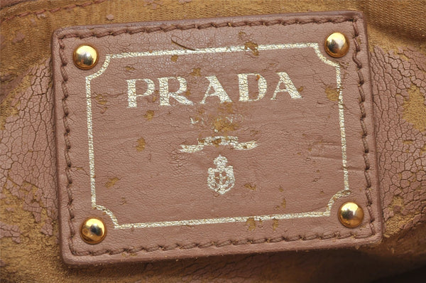 Authentic PRADA Vintage Leather 2Way Shoulder Hand Bag Purse Pink Junk 0087J