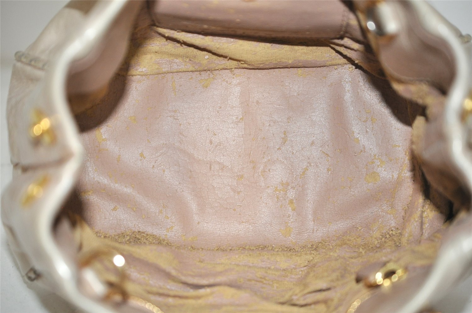 Authentic PRADA Vintage Leather 2Way Shoulder Hand Bag Purse Pink Junk 0087J