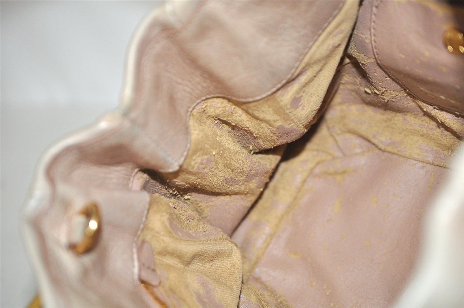 Authentic PRADA Vintage Leather 2Way Shoulder Hand Bag Purse Pink Junk 0087J