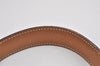 Authentic HERMES Mini Constance Leather Belt Size 65cm 25.6" Red Brown Box 0088K