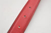 Authentic HERMES Mini Constance Leather Belt Size 65cm 25.6" Red Brown Box 0088K