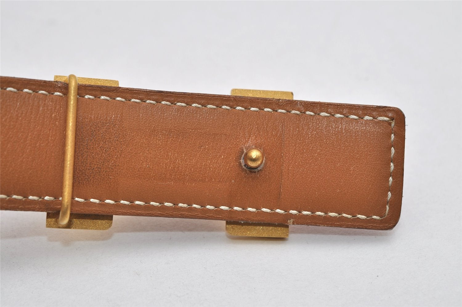 Authentic HERMES Mini Constance Leather Belt Size 65cm 25.6