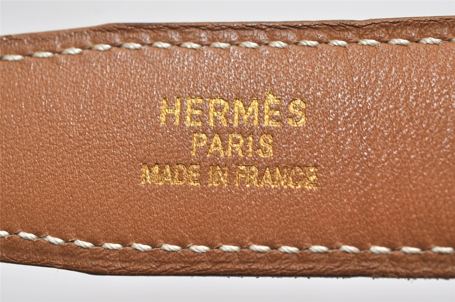 Authentic HERMES Mini Constance Leather Belt Size 65cm 25.6