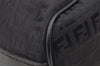 Authentic FENDI Zucchino Shoulder Hand Bag Canvas Leather Black Junk 0089J