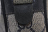 Authentic GUCCI Sherry Line Clutch Hand Bag Purse GG PVC Leather Navy Blue 0090J