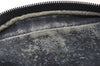 Authentic GUCCI Sherry Line Clutch Hand Bag Purse GG PVC Leather Navy Blue 0090J