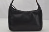 Authentic GUCCI Vintage Shoulder Bag Purse Leather 0013812 Black 0092J