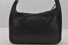 Authentic GUCCI Vintage Shoulder Bag Purse Leather 0013812 Black 0092J