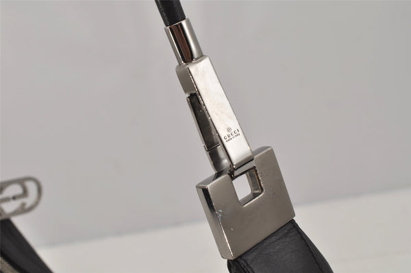 Authentic GUCCI Vintage Shoulder Bag Purse Leather 0013812 Black 0092J