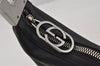 Authentic GUCCI Vintage Shoulder Bag Purse Leather 0013812 Black 0092J