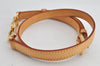 Authentic Louis Vuitton Vintage Leather Shoulder Strap Beige 28.2-32.8" LV 0092K
