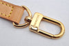 Authentic Louis Vuitton Vintage Leather Shoulder Strap Beige 28.2-32.8" LV 0092K