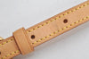 Authentic Louis Vuitton Vintage Leather Shoulder Strap Beige 28.2-32.8" LV 0092K