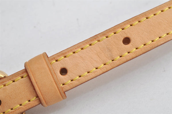 Authentic Louis Vuitton Vintage Leather Shoulder Strap Beige 28.2-32.8" LV 0092K
