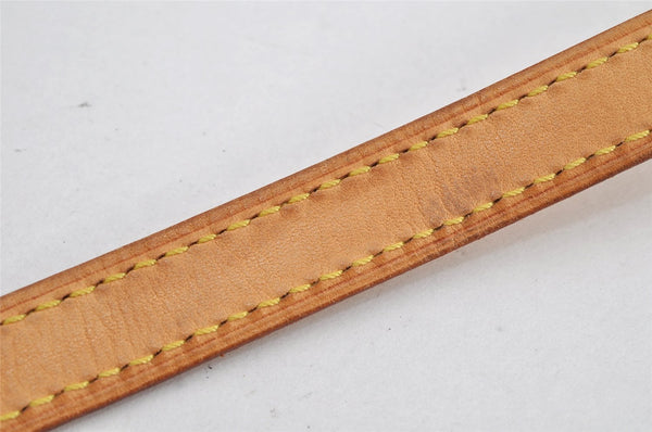 Authentic Louis Vuitton Vintage Leather Shoulder Strap Beige 28.2-32.8" LV 0092K