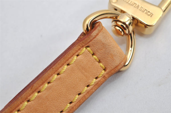 Authentic Louis Vuitton Vintage Leather Shoulder Strap Beige 28.2-32.8" LV 0092K