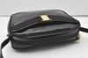 Authentic Salvatore Ferragamo Vara Shoulder Cross Body Bag Enamel Black SF 0093J