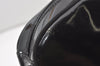 Authentic Salvatore Ferragamo Vara Shoulder Cross Body Bag Enamel Black SF 0093J