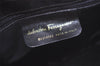 Authentic Salvatore Ferragamo Vara Shoulder Cross Body Bag Enamel Black SF 0093J