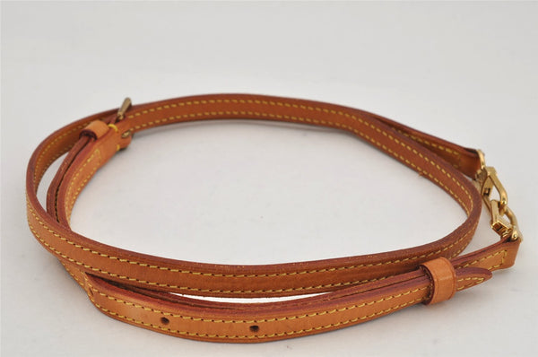 Authentic Louis Vuitton Leather Shoulder Strap Beige 40.6-47.6" LV 0093K