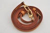 Authentic Louis Vuitton Leather Shoulder Strap Beige 40.6-47.6" LV 0093K