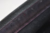Authentic GUCCI Sherry Line Clutch Hand Bag Purse GG PVC Leather Navy Blue 0096J
