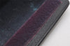 Authentic GUCCI Sherry Line Clutch Hand Bag Purse GG PVC Leather Navy Blue 0096J