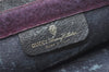 Authentic GUCCI Sherry Line Clutch Hand Bag Purse GG PVC Leather Navy Blue 0096J