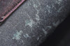 Authentic GUCCI Sherry Line Clutch Hand Bag Purse GG PVC Leather Navy Blue 0096J