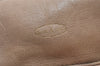 Authentic CHANEL Calf Skin Matelasse Chain Shoulder Cross Body Bag Beige 0097I